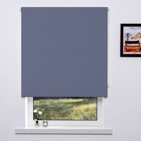 Plain Blackout Blinds - Glacier Grey / 180cm