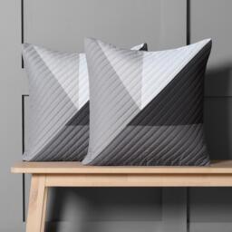 Pack of Ralph Geo Pinsonic Cushion Covers - Grey / 4 - thumbnail 2