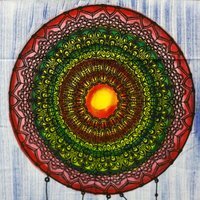 Handbrushed Cotton Wall Art Dreamcather MultiColor - Multicolor