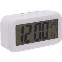 Camran White LCD Digital Clock - White