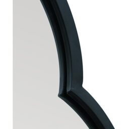 The Duplici Black Double Arched Garden Wall Mirror - Black / 59cm - thumbnail 5