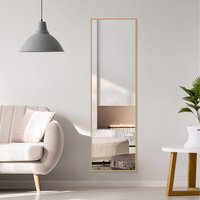 Rectangular Metal Frame Full Length Mirrors - Gold - image 1