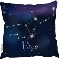 Zodiac Sign Virgo Outdoor Comfy Cushion - Blue / 60cm - image 1