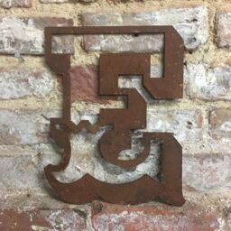 "Home Sign 5"" , Personalised Metal Lettering , Home Letters , Unique Gift - Rusted" - thumbnail 4