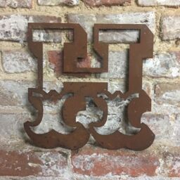 "Home Sign 5"" , Personalised Metal Lettering , Home Letters , Unique Gift - Rusted" - thumbnail 2