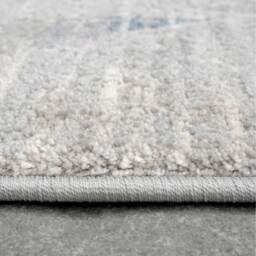 Distressed Abstract Geometric Accent Living Area Rug - Blue / 240 x 70cm - thumbnail 2