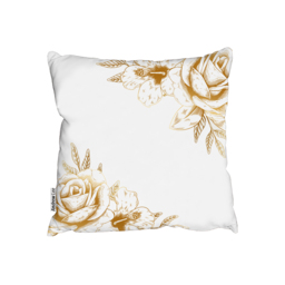 Gold Rose Outdoor Cushion - Yellow / 60cm - thumbnail 2