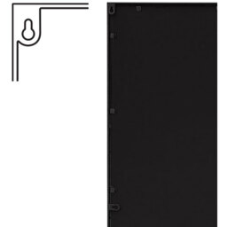 Genestra Window Outdoor Garden Wall Mirror - Black - thumbnail 5