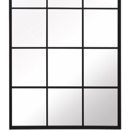 Genestra Window Outdoor Garden Wall Mirror - Black - thumbnail 4