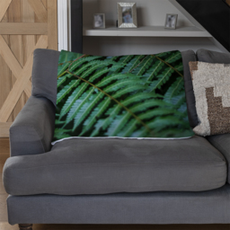 Grren Leaves Pattern And Texture At Indonesia Blanket - Green - thumbnail 3