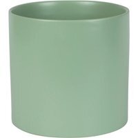 Matte Sage Green Ceramic Indoor Plant Pot - H15 x W15.5cm / 15.5cm