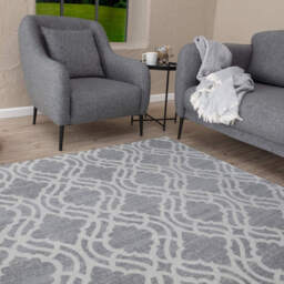 Carina Collection Moroccan Rug - Grey / 160cm / 160 x 230 cm Rectangle - thumbnail 5