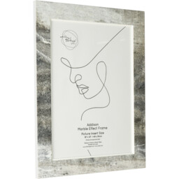 Addison Marble Effect Frame  - Grey / 16 x 12in - thumbnail 2