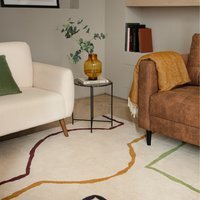 Wexley Multicolour Sketch Lines Rug - Multicoloured / 230cm