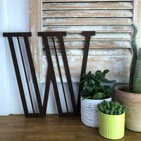 Personalised Metal lettering , Personalised Gift , Rusty Art Deco Letter W - Rusted