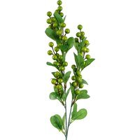 Artificial Berry Spray Stems for Flower Arrangements - 70cm Green Berry
