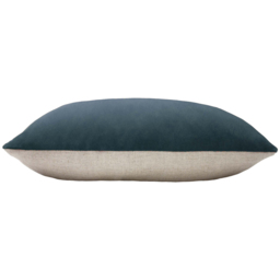 Contra Velvet Cushion Cover 40 x 60cm - Slate Blue - thumbnail 2