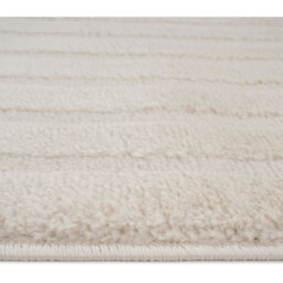 Retro Grooved Rug - Soft Cream  / 120cm x 170cm (Medium) - thumbnail 5