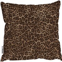 Seamless animal skin print Cushion - Brown