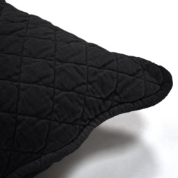 Premium Cotton Velvet Luxury Cushion - Black - thumbnail 3