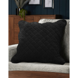 Premium Cotton Velvet Luxury Cushion - Black - thumbnail 5