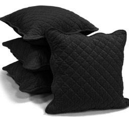 Premium Cotton Velvet Luxury Cushion - Black - thumbnail 2