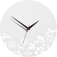 Issak 30cm Dia White Wall Clock - White