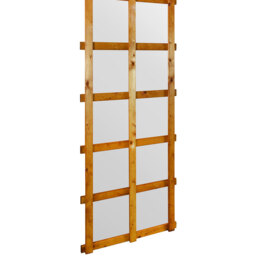 The Trellis Garden Mirror - Orange / 64cm - thumbnail 5