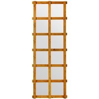 The Trellis Garden Mirror - Orange / 64cm - thumbnail 1