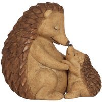 Hedgehog Mother and Baby Ornament Sweet Bond Between Mother and Child - Brown - image 1