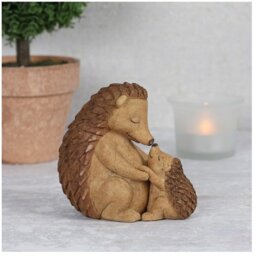 Hedgehog Mother and Baby Ornament Sweet Bond Between Mother and Child - Brown - thumbnail 3