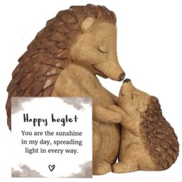 Hedgehog Mother and Baby Ornament Sweet Bond Between Mother and Child - Brown - thumbnail 2