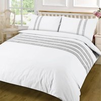Lace Dia Duvet Cover Set Bedding - White / King - thumbnail 1