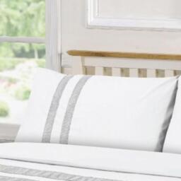 Lace Dia Duvet Cover Set Bedding - White / King - thumbnail 3