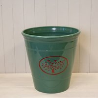 Green Round Love Heart Tree Planter - Green