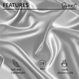 Luxury Silk Oxford Pillowcase - Silver - thumbnail 2
