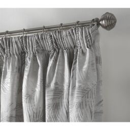 Fiji Pencil Pleat Curtains - Silver / 274cm / 229cm - thumbnail 4
