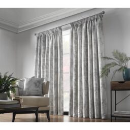 Fiji Pencil Pleat Curtains - Silver / 274cm / 229cm - thumbnail 3
