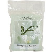 Pack of 20 Eucalyptus and Sea Salt Tealights - White