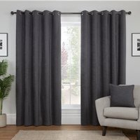 Delphine Blackout Curtain - Charcoal / 229cm - thumbnail 1