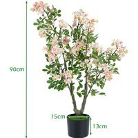 Artificial Impatiens Tree - Pink