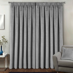 Pair of Oxford Grey Blackout Velvet Supersoft Tape Top - Grey / 183cm / 168cm - thumbnail 4