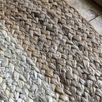 Round Jute Circle rug  - Natural