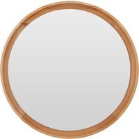 Hawthorne Antique White Finish Wooden Grid Wall Mirror - Natural