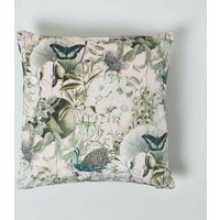 Floral Butterfly Garden Pink Cushion 46 x 46 cm - Pink