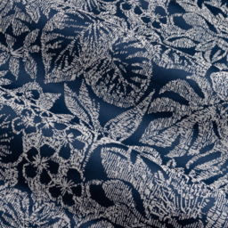 Bali Jacquard Eyelet Curtain Pair - Midnight / 183cm / 229cm - thumbnail 5