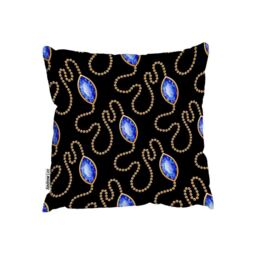 Diamond Necklaces Outdoor Cushion - Blue / 60cm - thumbnail 2