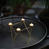 The Mia 4in1 Gold Tealight Holder - Gold