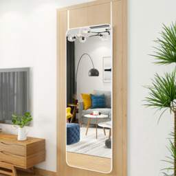 Door Hanging Full Length Mirror - White - thumbnail 4