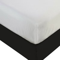 Vinyl Waterproof Mattress Protector - White / Single